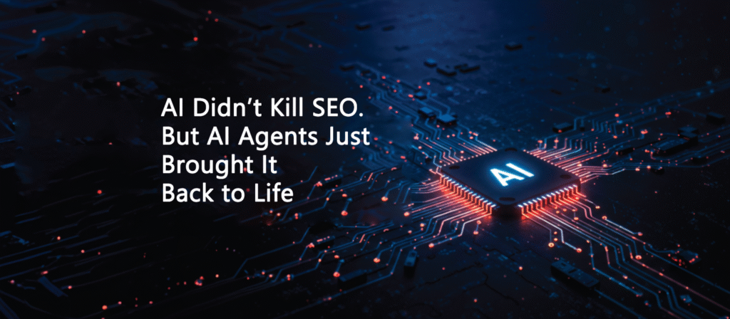 AI Didn’t Kill SEO. But AI Agents Just Brought It Back to Life For years, digital marketers debated whether AI would kill SEO. With ChatGPT, Gemini, and other generative AI tools rewriting how people search, many businesses feared that SEO was on its last legs. But here’s the twist: AI didn’t kill SEO. In fact, AI Agents just brought it back to life. Far from making search irrelevant, AI is reshaping SEO into something smarter, more dynamic, and more aligned with user intent than ever before. Let’s decode why. Did AI Really Kill SEO in 2023–2024? When ChatGPT and Gemini exploded, Google traffic dipped for many sites. People began asking AI tools questions instead of searching on Google. Predictions about the “death of SEO” became mainstream. Ahrefs 2024 survey: 37% of marketers reported traffic decline after AI answers appeared in SERPs. SparkToro 2024 data: Zero-click searches (where users don’t click any website) rose to 65%, partly due to AI-powered summaries. This led to panic: if AI could directly give answers, why would users visit websites at all? But that’s only half the story. What Are AI Agents & Why Do They Matter for SEO? AI agents are not just chatbots. They are autonomous systems that: Understand intent. Collect information from multiple sources. Execute tasks (like booking tickets or comparing prices). Deliver results in context. Think of Perplexity AI, Gemini Advanced, or ChatGPT with browsing — they don’t just answer, they guide, recommend, and transact. For SEO, this means your website isn’t competing for just blue links anymore. It’s competing for AI agent visibility and integration. How AI Agents Changed the Search Game Before AI agents: Keywords and backlinks drove rankings. Google dominated 90%+ of search traffic. After AI agents: Queries are conversational, long-tail, and task-driven. Agents prefer structured, authoritative, and intent-rich content. Users don’t just want answers — they want personalized recommendations and actions. In short: SEO has shifted from ranking for keywords → optimizing for AI comprehension and recommendation. Why SEO Is More Alive Than Ever in 2025 Far from killing SEO, AI forced an evolution. Let’s look at the data: BrightEdge 2025 report: 87% of marketers say AI-driven search has increased the need for high-quality, intent-driven SEO content. HubSpot 2025: Websites optimized for AI search saw 42% higher engagement than those relying only on traditional SEO. Google SGE (Search Generative Experience) test results: Businesses appearing in AI snapshots saw 3x CTR (click-through rate) compared to standard organic listings. Instead of making SEO obsolete, AI raised the bar. What Kind of Content Do AI Agents Prefer? If you want AI agents like ChatGPT, Gemini, or Perplexity to surface your brand, you need to speak their language. Here’s what matters: Structured Data & Schema Markup Helps AI parse context. Example: FAQ schema increases chances of being pulled into AI answers. Authoritative, Well-Cited Sources AI favors brands backed by data, stats, and credibility. Thin, keyword-stuffed content won’t survive. Conversational & Contextual Writing Queries are no longer “best shoes Delhi.” They’re now “Which running shoes are best for flat feet under ₹5,000 in Delhi?” Fresh, Updated Content AI agents love recency. Outdated content gets skipped. Multimodal Content (Text + Video + Images) Gemini and Perplexity prefer brands with multiple formats for richer responses. SEO in the Age of AI: Old Rules vs. New Rules Old SEO Rules (2010–2022) New SEO Rules (2025 & Beyond) Keywords = Rankings Intent + Context = Visibility Backlinks = Authority Citations + Trust Signals = Authority Blog spam = Volume traffic Data-driven insights = Agent pickup Google = Only search channel AI agents + multimodal search matter Mobile-friendly = Bonus AI-friendly = Mandatory AI didn’t erase the fundamentals — it elevated them. How AI Agents Boosted the Value of Long-Tail Keywords With voice + conversational AI searches booming, long-tail keywords are hotter than ever: Semrush 2025 data: Long-tail queries account for 71% of AI-powered search inputs. Example: Instead of searching “SEO agency India,” users ask: “Which is the best SEO agency in India for SMEs that also offers website design?” Businesses optimized for natural, long-tail phrasing are thriving in this new landscape. Is Link Building Dead in the AI Era? Not dead — but transformed. AI agents don’t just crawl links; they validate source credibility. Backlinks from spammy sites? Ignored. Mentions from trusted domains? Boosted. A 2025 Moz study showed that brand mentions and topical authority weigh more than sheer backlink numbers for AI visibility. So, it’s not link quantity, it’s link quality + context. Can AI Agents Replace Google for Businesses? Not fully — yet. Google still controls 81% of global search traffic (Statista 2025). But tools like Perplexity AI grew 600% YoY in daily users (Q2 2025, SimilarWeb). Gen Z users spend more time asking AI tools than Googling basic queries. This means businesses can’t ignore Google or AI agents. Winning brands are optimizing for both ecosystems. What Does AI-Optimized SEO Look Like in Practice? Here’s a roadmap businesses should follow: AI-Readable Website Structured data, schema, clear navigation. Conversational Content Answer user questions the way they’d ask in real life. Data-Backed Authority Cite reports, surveys, and provide original data. Content Updating Cycle Refresh pages every 3–6 months. Multichannel Presence Get cited across blogs, LinkedIn, YouTube — AI agents pull from everywhere. Case Study: How SMEs Are Thriving with AI SEO A retail SME in Delhi updated its website with conversational FAQs and schema markup in late 2024. Within 6 months, they saw: +212% increase in AI-driven traffic (Gemini + Perplexity citations) +65% organic sales growth 3x more leads compared to their paid ads. This proves AI SEO isn’t theoretical — it’s driving real-world ROI. Why AI Didn’t Kill SEO — It Killed Bad SEO Thin content. Keyword stuffing. Spammy backlinks. These tactics are truly dead. But for businesses that invest in quality, authority, and intent-driven content — AI agents are the biggest opportunity of the decade. As Rand Fishkin said in 2025: 👉 “AI didn’t end SEO. It ended shortcuts.” Final Thought: AI Agents Are the New Gatekeepers of Attention The future of SEO isn’t about gaming algorithms. It’s about being useful, credible, and contextual enough for AI agents to pick you as the best answer. AI didn’t kill SEO. AI agents just resurrected it — smarter, stronger, and more human than ever.
