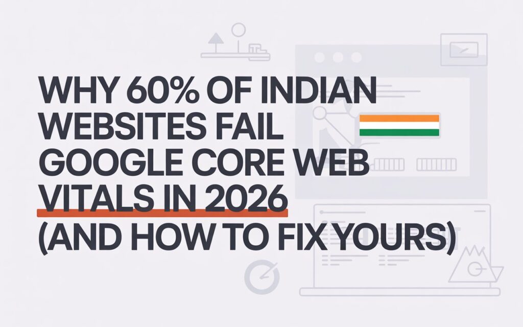 Why 60% of Indian Websites Fail Google Core Web Vitals in 2026 (And How to Fix Yours)